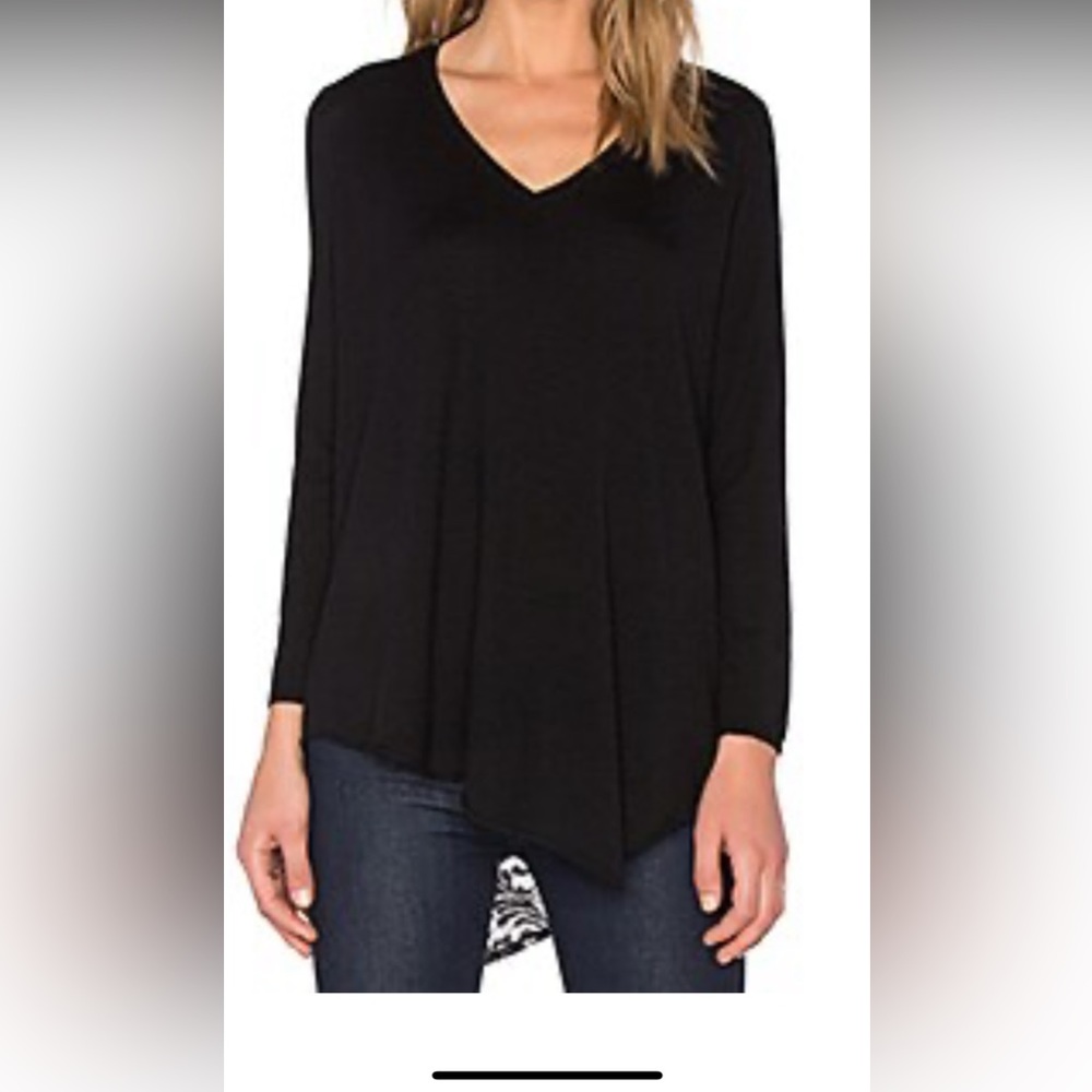 Joie Lace Back Pullover Asymmetric Sweater l